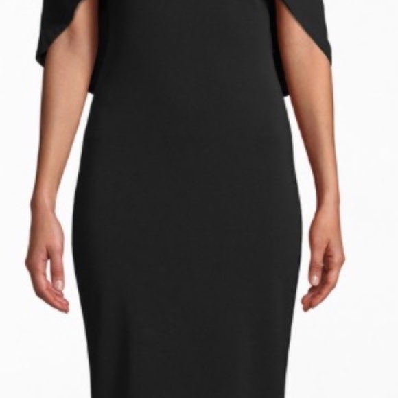 Nicole Miller Dresses & Skirts - STRUCTURED HEAVY JERSEY CAPE GOWN